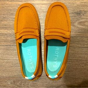 Rothy Loafers in brown; size 9